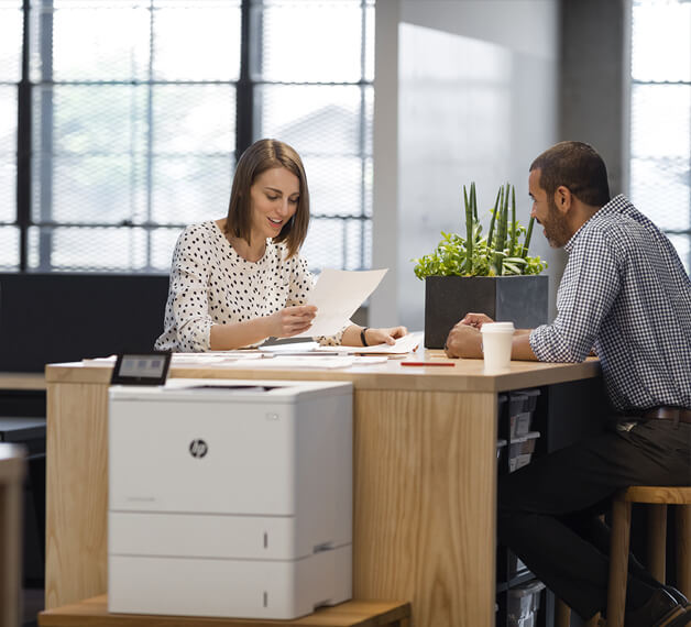 HP office printer in office environment