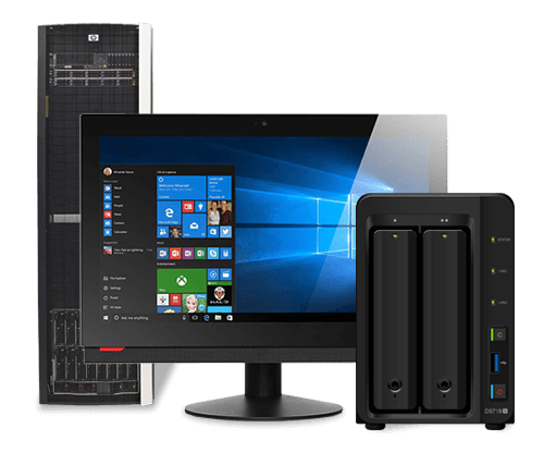 it services with lenovo all in one computer synology NAS and HP server